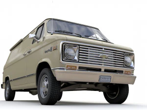 Chevy Van 1971 3D Model
