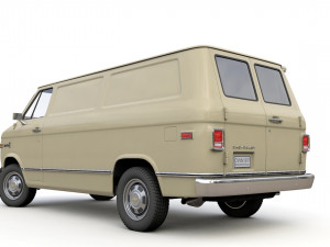 Chevy Van 1971 3D Model