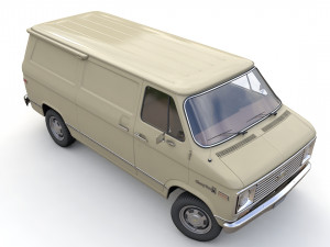 Chevy Van 1971 3D Modell in Van und Minivan 3DExport