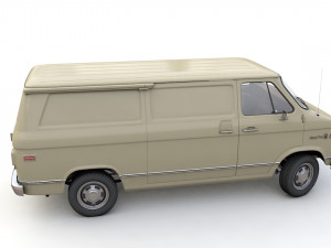 Chevy Van 1971 3D Model