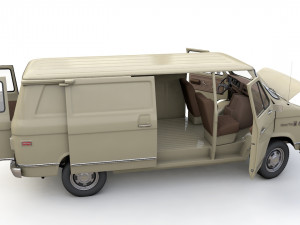 Chevy Van 1971 3D Model