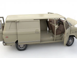 Chevy Van 1971 3D Model
