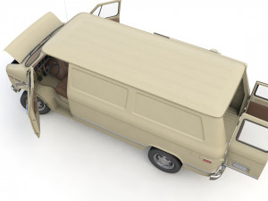 Chevy Van 1971 3D Model