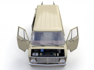 Chevy Van 1971 3D Model
