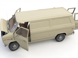 Chevy Van 1971 3D Model