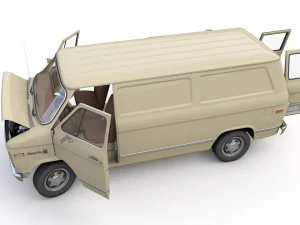 Chevy Van 1971 3D Model