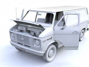 Chevy Van 1971 3D Model