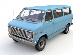 Chevrolet Van Beauville 1971 Modelo 3D