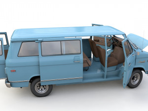 Chevy Van Beauville 1971 Modello 3D
