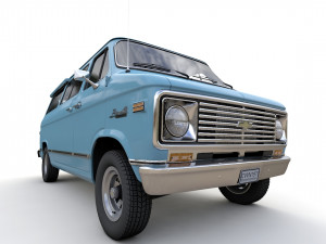 Chevy Van Beauville 1971 Modello 3D