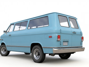 Chevy Van Beauville 1971 Modello 3D