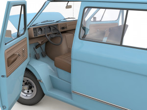 Chevy Van Beauville 1971 Modello 3D