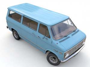 Chevy Van Beauville 1971 Modello 3D