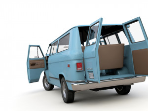 Chevy Van Beauville 1971 Modello 3D