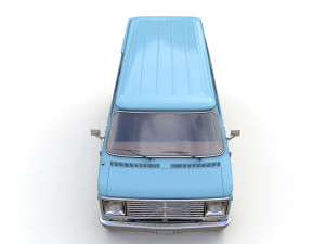 Chevy Van Beauville 1971 Modello 3D