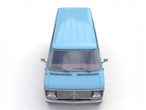 Chevy Van Beauville 1971 3D Model