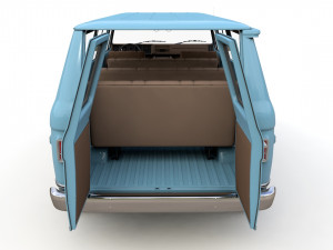Chevy Van Beauville 1971 Modello 3D