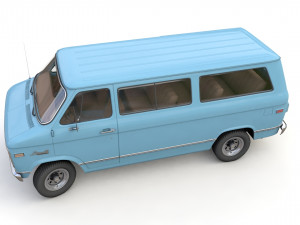 Chevy Van Beauville 1971 Modello 3D