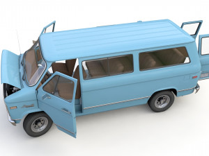 Chevy Van Beauville 1971 Modello 3D