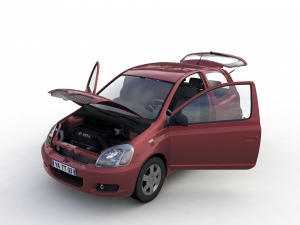 Toyota Yaris Coupe 2003 3D Model
