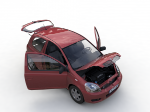 Toyota Yaris Coupe 2003 3D Model