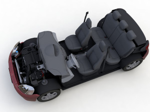 Toyota Yaris Coupe 2003 3D Model
