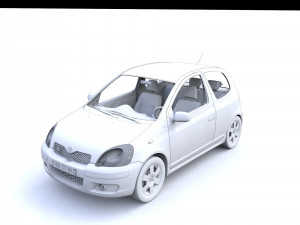 Toyota Yaris Coupe 2003 3D Model