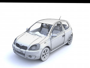 Toyota Yaris Coupe 2003 3D Model