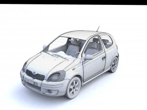 Toyota Yaris Coupe 2003 3D Model