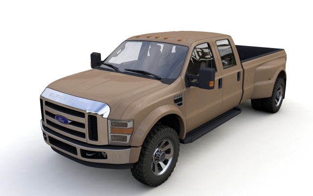 F250 XL Super Duty 2009 Modèle 3D .c4d .max .obj .3ds .fbx .stl .blend 