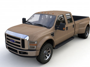F250 XL Super Duty 2009 3D 모델