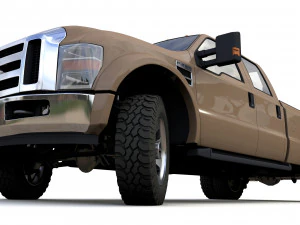 F250 XL Super Duty 2009 3D Model