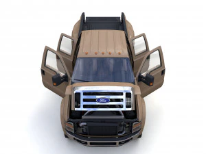 F250 XL Super Duty 2009 3D Model