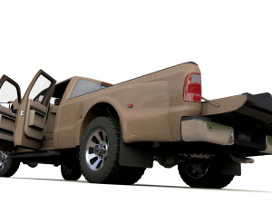 F250 XL Super Duty 2009 3D Model