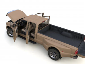 F250 XL Super Duty 2009 3D Model