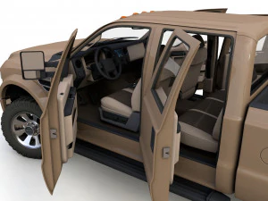 F250 XL Super Duty 2009 3D Model
