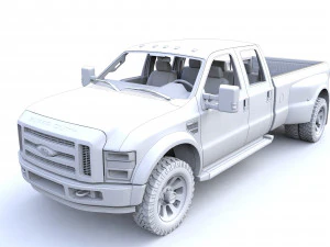 F250 XL Super Duty 2009 3D Model