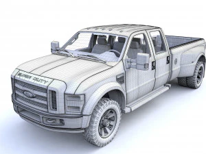 F250 XL Super Duty 2009 3D Model