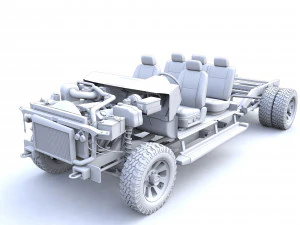 F250 XL Super Duty 2009 3D Model