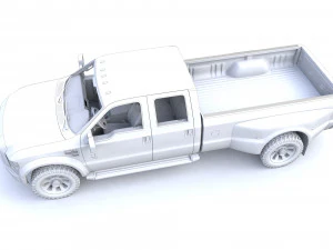F250 XL Super Duty 2009 3D Model