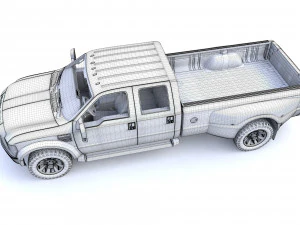 F250 XL Super Duty 2009 3D Model