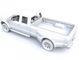 F250 XL Super Duty 2009 3D Model