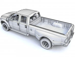 F250 XL Super Duty 2009 3D Model
