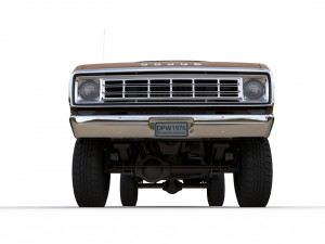 Dodge Power Wagon Crewcab 1976 3D Model