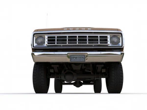 Dodge Power Wagon Crewcab 1976 3D Model
