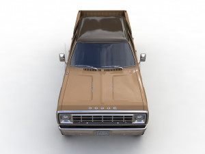 Dodge Power Wagon Crewcab 1976 3D Model