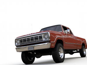 Dodge Power Wagon W200 ClubCab S1 1976 3D Модель