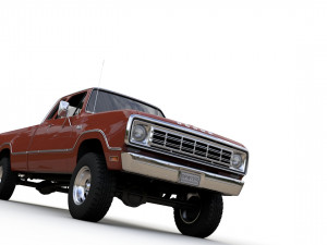 Dodge Power Wagon W200 ClubCab S1 1976 3D Модель