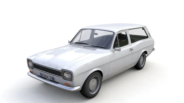 Escort Mk1 Estate 1971 3D Model .c4d .max .obj .3ds .fbx .stl .blend