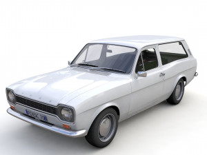 Escort Mk1 Estate 1971 3D 모델